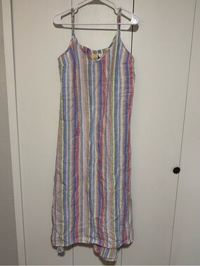 C&C California Pastel Vertical Stripe Maxi Dress size large